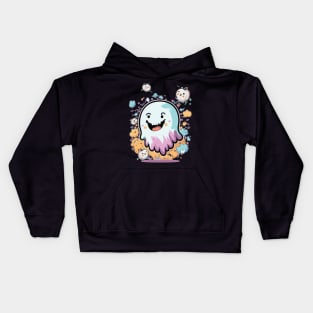 Spooky cute ghost Kids Hoodie